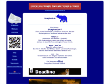 Tablet Screenshot of bluephant.de